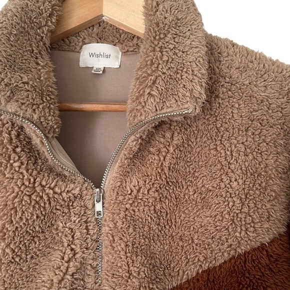 Ultra Cozy Chevron Faux Fur Fuzzy Bomber Jacket | Like New - Picture 9 of 12